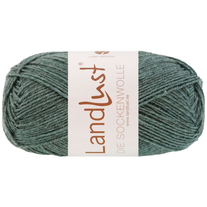 Landlust die Sockenwolle 50g Mél. - 611 Jade melerad - Butik Maglia