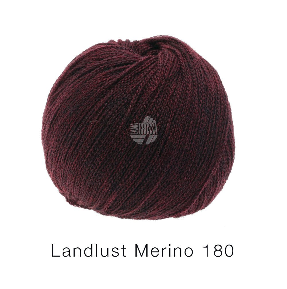 Landlust Merino 180 GOTS - Burgund - Butik Maglia