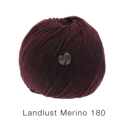 Landlust Merino 180 GOTS - Burgund - Butik Maglia