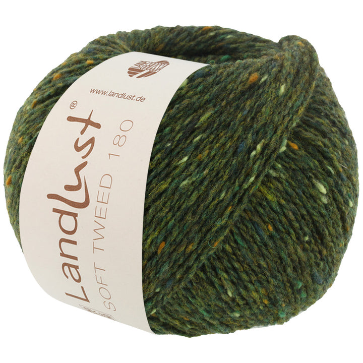 LL Soft Tweed 180 - 107 Mörkgrön melerad
