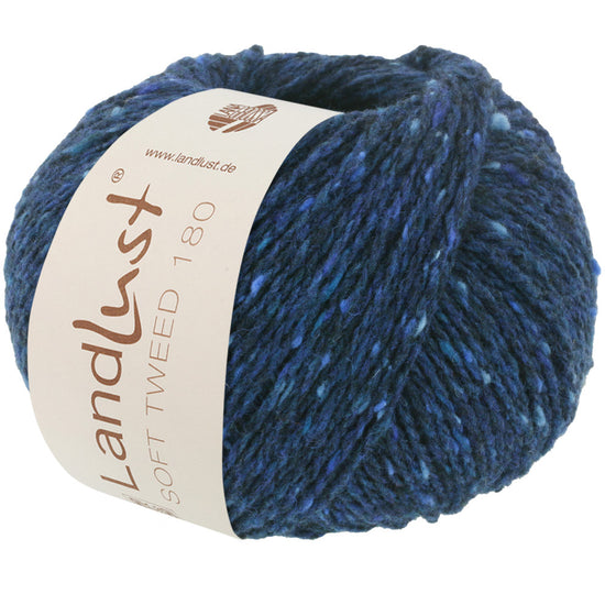 LL Soft Tweed 180 - 114 Bleu foncé chiné