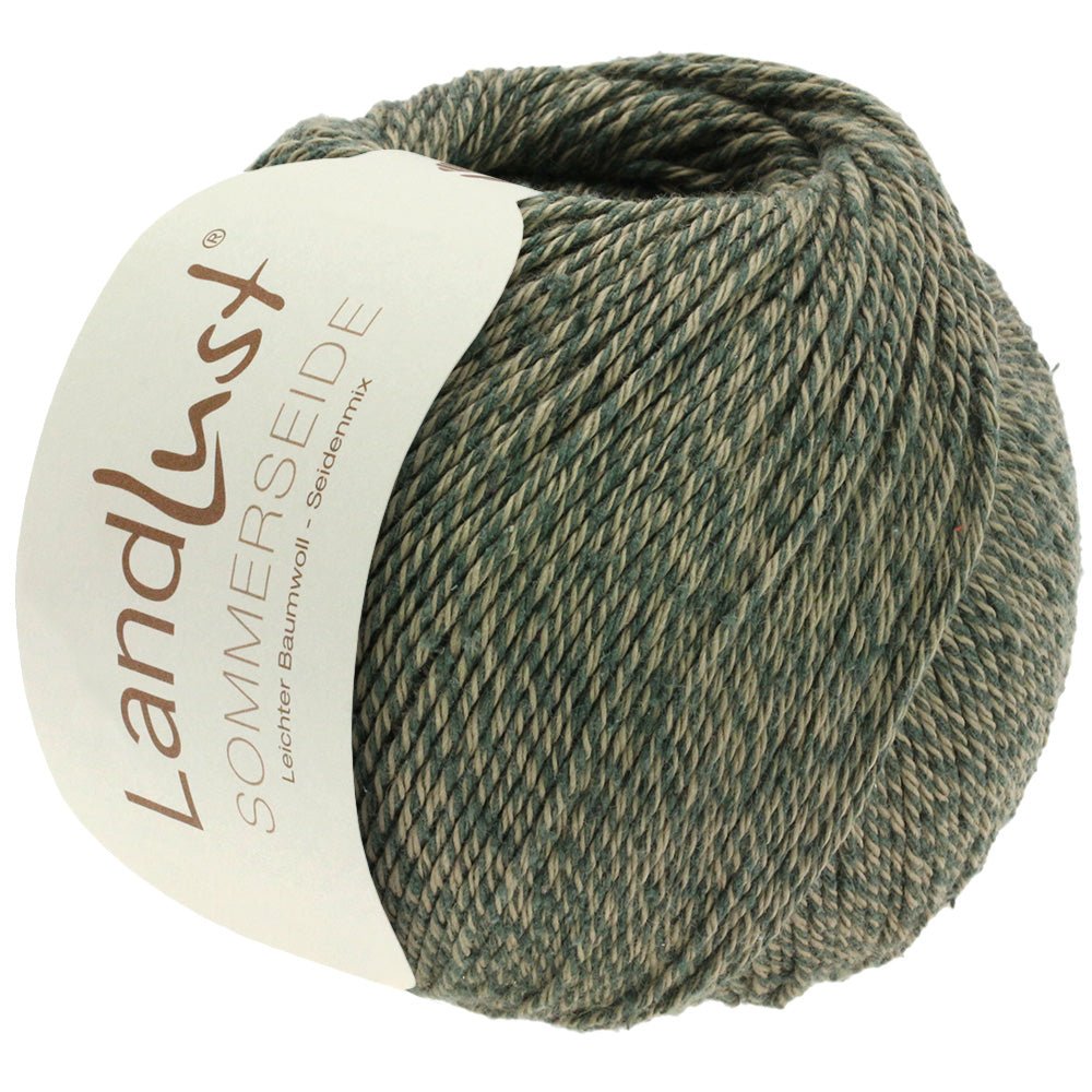 Landlust Sommerseide - 30 Mörkgrön/Beige - UTGÅTT - Butik Maglia