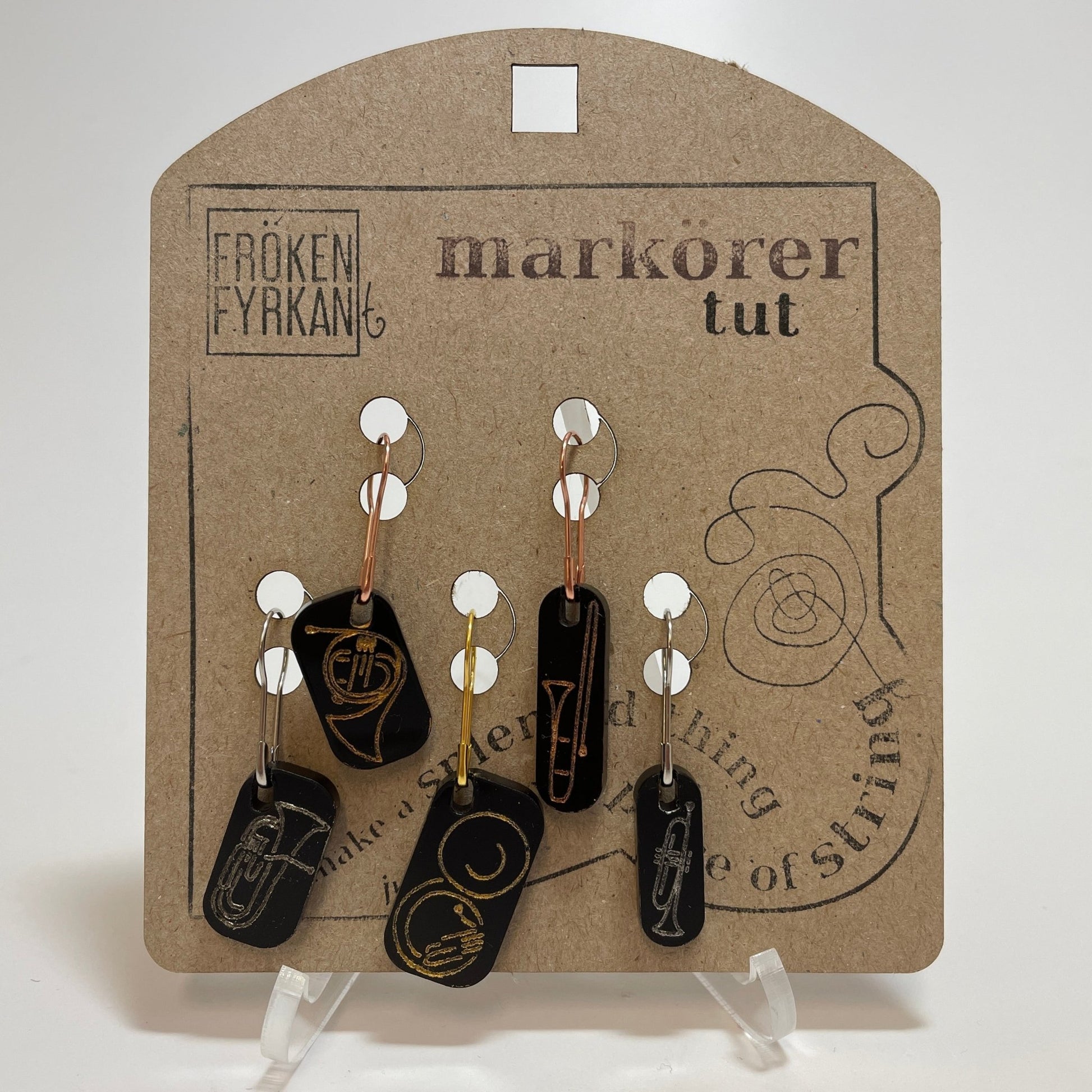 Maskmarkörer Fröken Fyrkant - Tut - handmålade - Butik Maglia