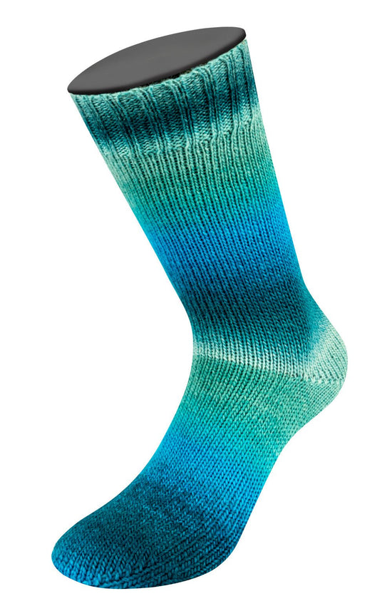 Meilenweit 100 Color Mix Soft - 8052 Blå/turkos/grön - Butik Maglia