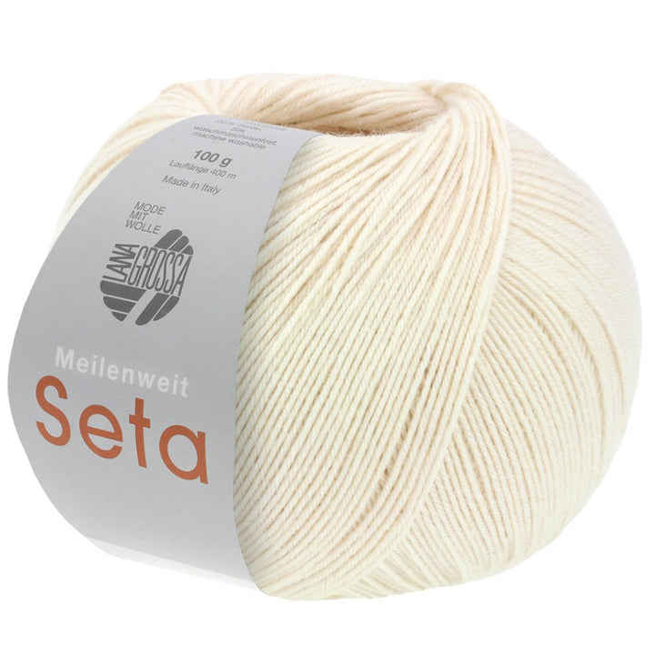 Meilenweit 100 Seta - 030 Natur/offwhite - Butik Maglia