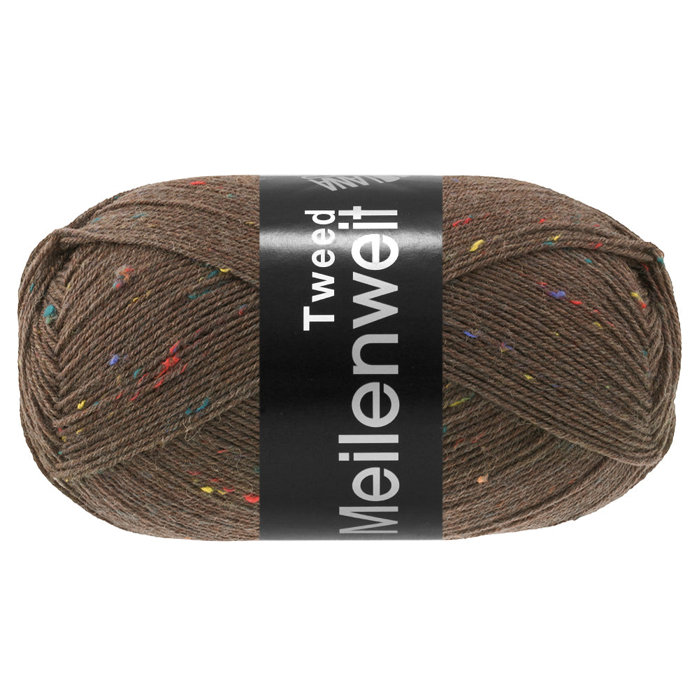 Meilenweit 100 Tweed - 184 Mörkbrun