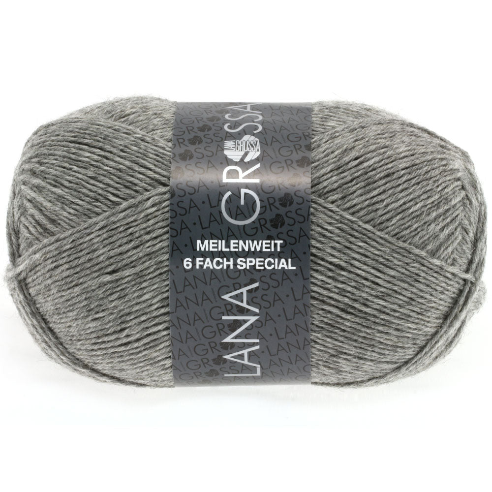 Meilenweit 6 - F 150 Uni/Melange - Grå - Butik Maglia