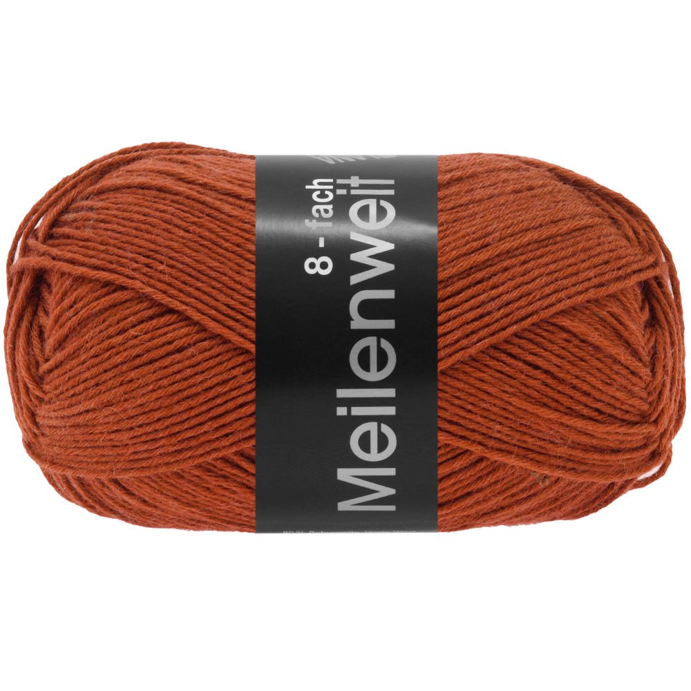 Meilenweit 8 - tr 150 Uni/Melange - 9664 Rostbru - Butik Maglia