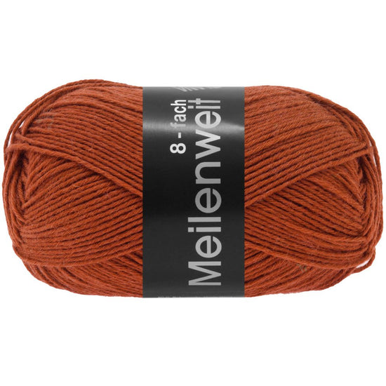 Meilenweit 8 - tr 150 Uni/Melange - 9664 Rostbru - Butik Maglia
