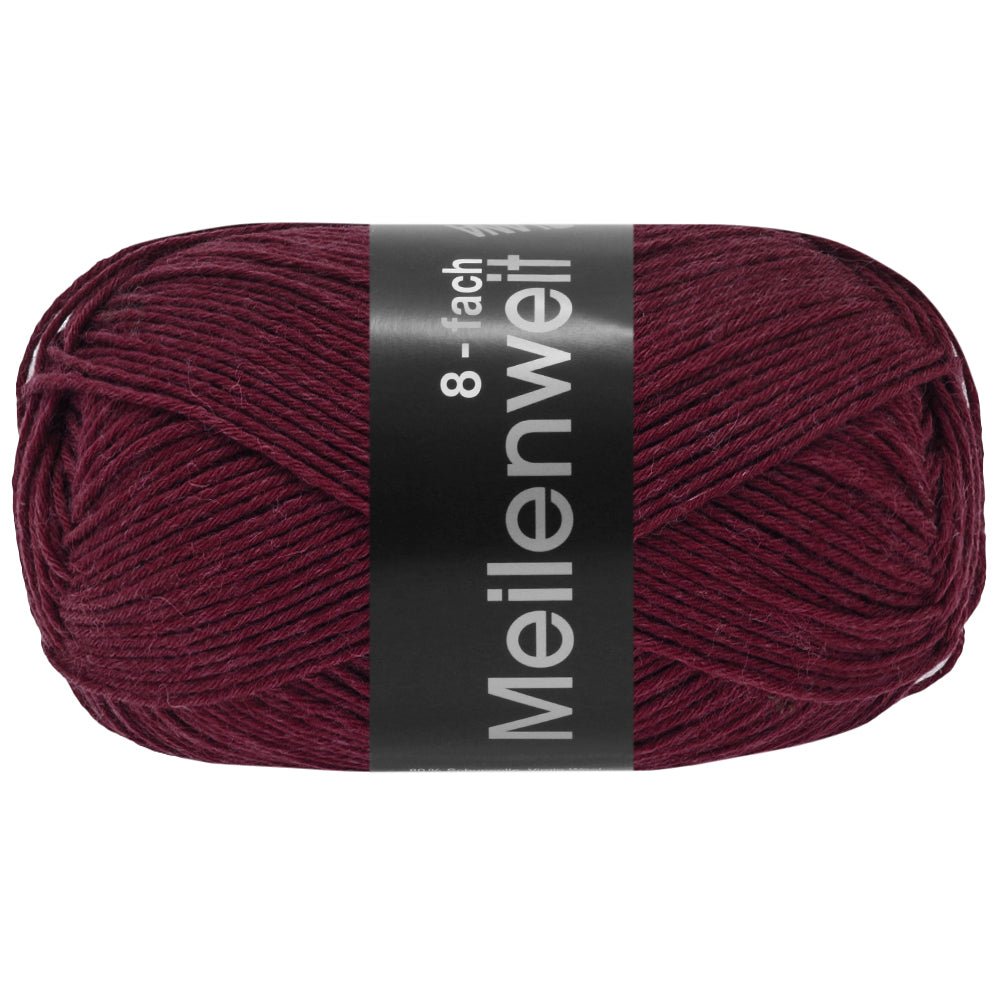 Meilenweit 8 - tr 150 Uni/Melange - 9668 Bordeaux - Butik Maglia