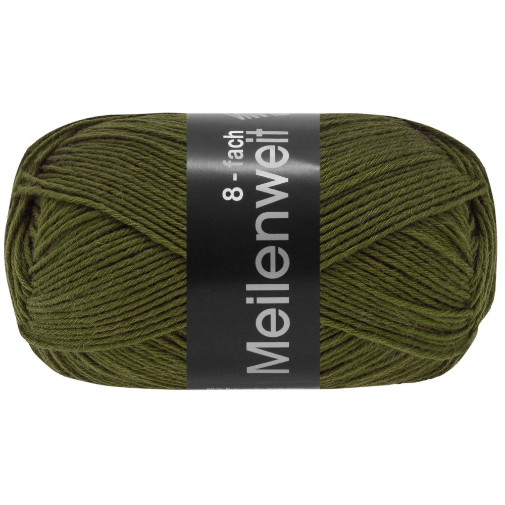 Meilenweit 8 - tr 150 Uni/Melange - 9669 Olivgrön - Butik Maglia