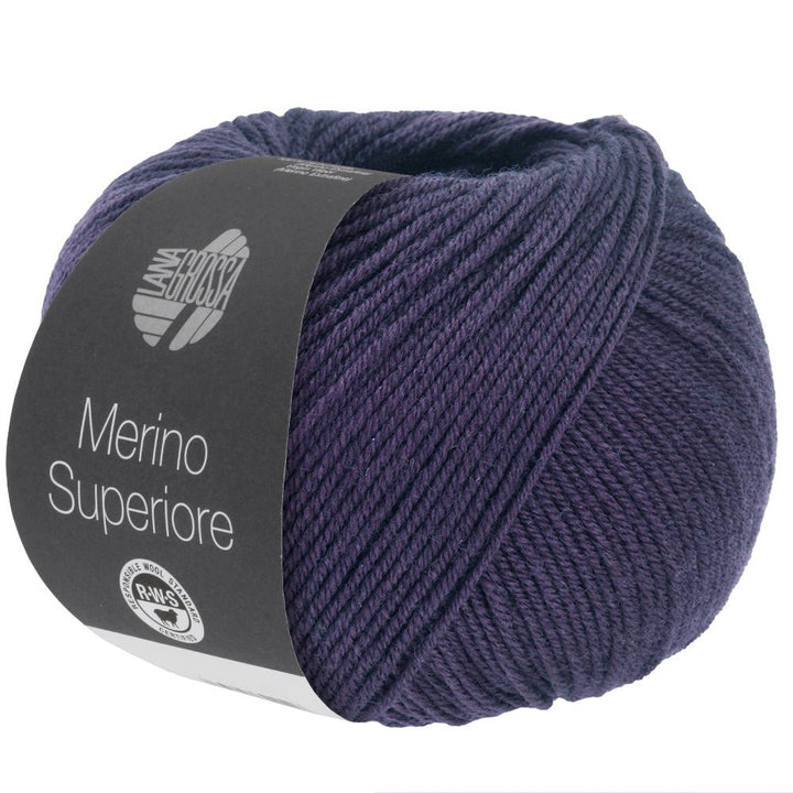 Merino Superiore - 46 Gråviolett - Butik Maglia