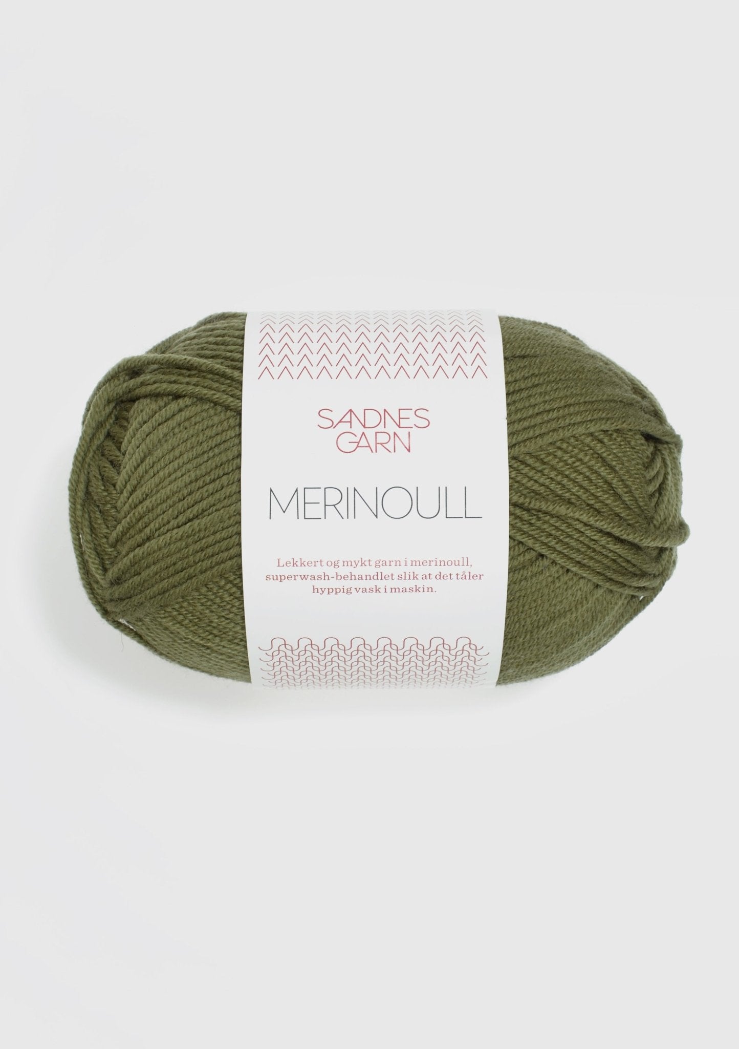 Merinoull - 9364 Olivgrön - UTGÅTT - Butik Maglia