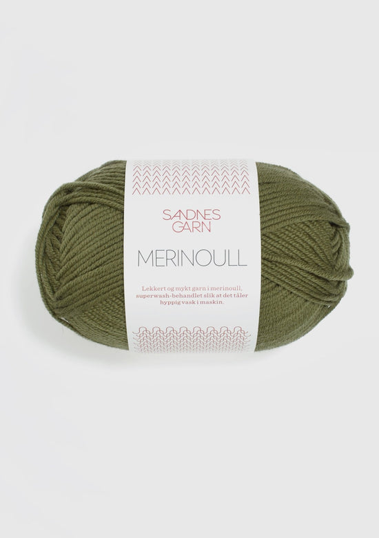 Merinoull - 9364 Olivgrön - UTGÅTT - Butik Maglia