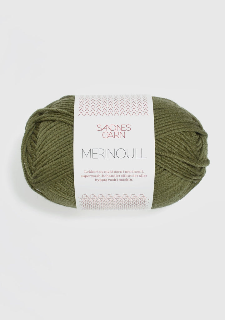 Merinoull - 9364 Olivgrön - UTGÅTT - Butik Maglia