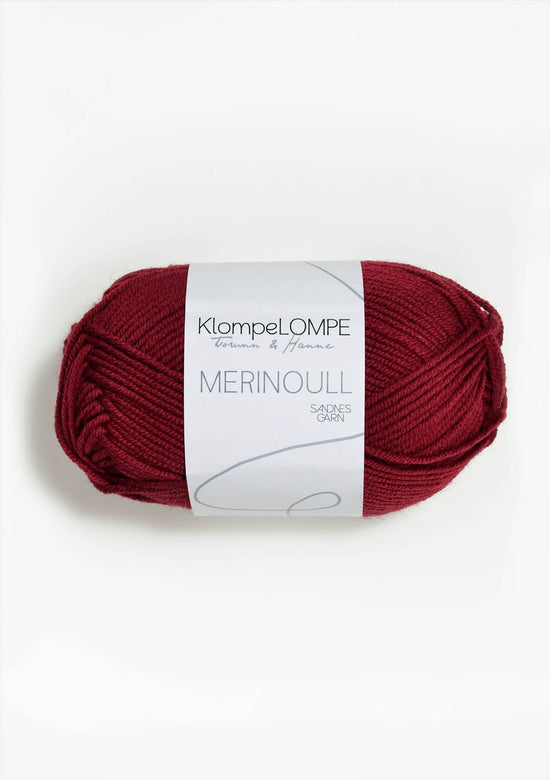 Merinoull KlompeLompe - 4236 Djup julröd - Butik Maglia