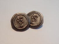 Metallknapp Träd metall - 25 mm - Butik Maglia