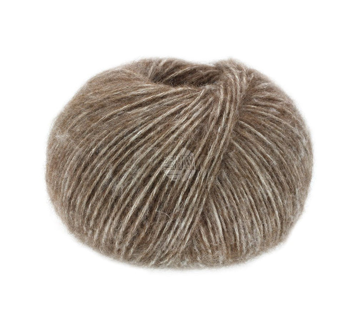 Natural Alpaca Pelo - 008 Mörkbrun Melerad - Butik Maglia