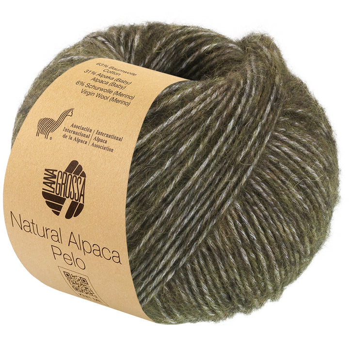 Natural Alpaca Pelo - 040 Skogsgrön Melerad
