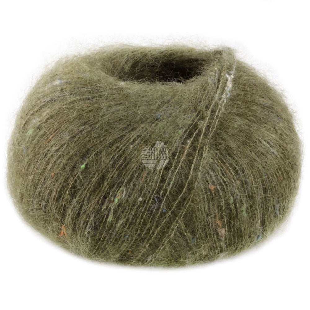 Natural Superkid Tweed 616 - Oilvgrön - Butik Maglia