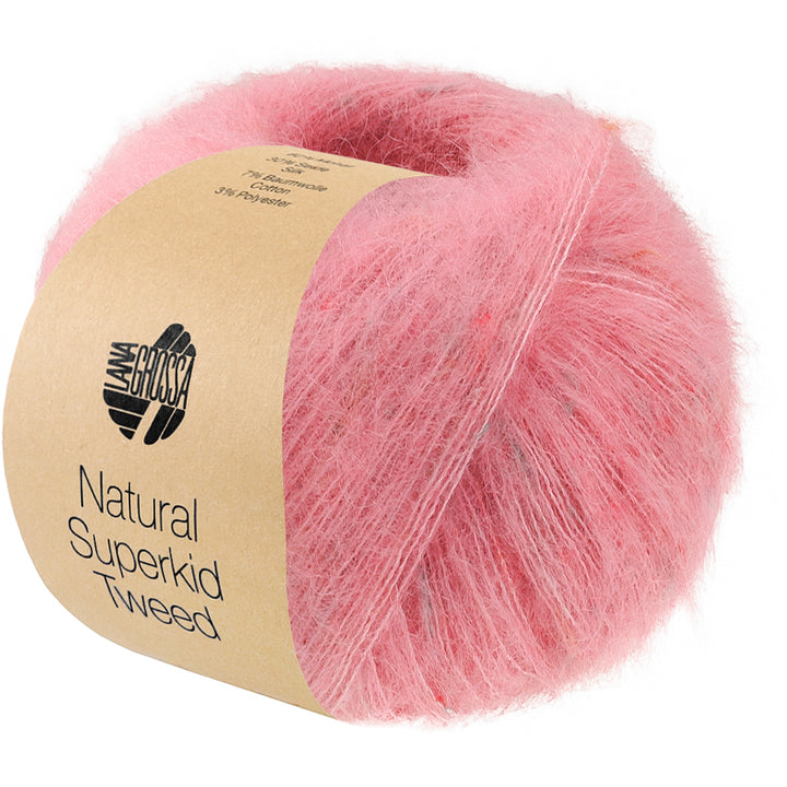 Natural Superkid Tweed 638 - Nejlika rosa