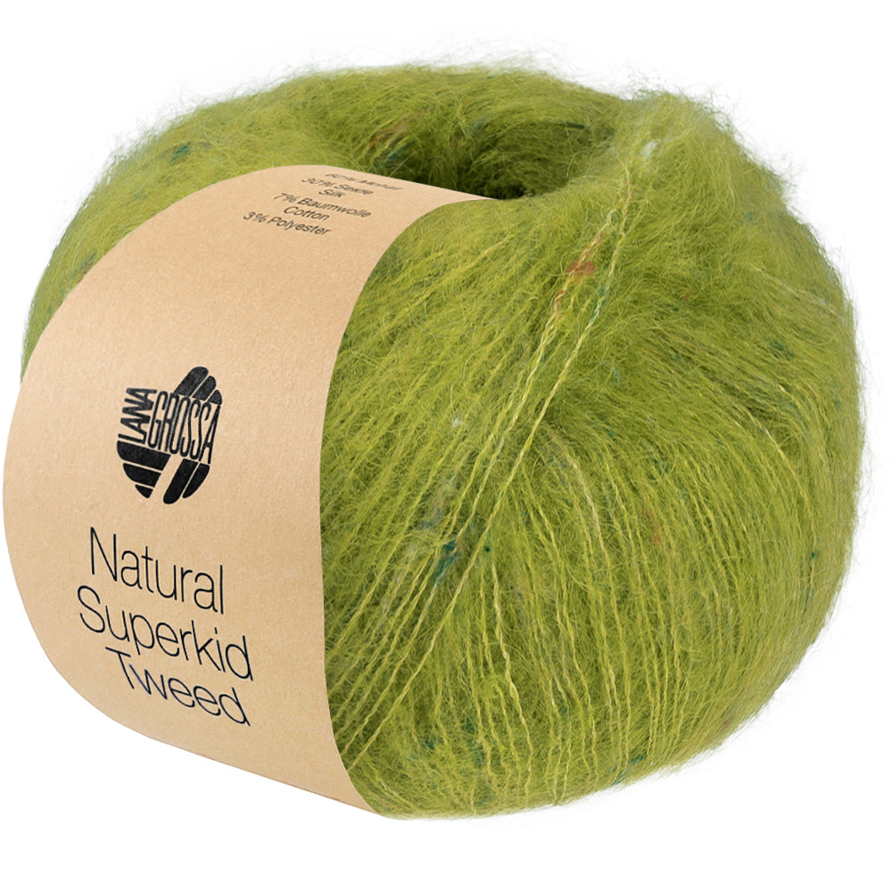 Natural Superkid Tweed 645 - Kiwigrön