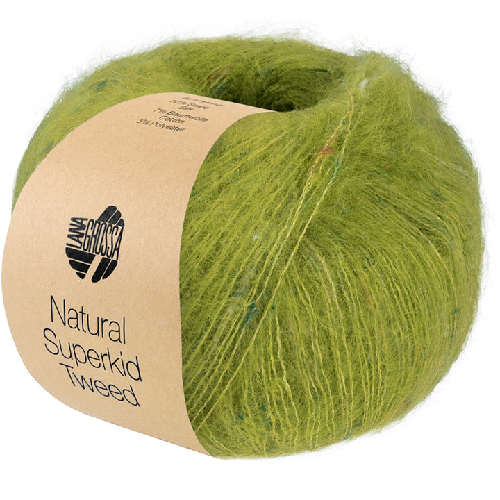 Natural Superkid Tweed 645 - Kiwigrön