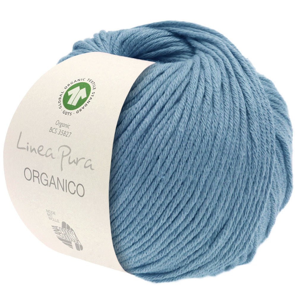 Organico GOTS ICEA - 101 Mellanblå - Butik Maglia