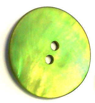 Pärlemorknapp, äppelgrön 23 mm - Butik Maglia