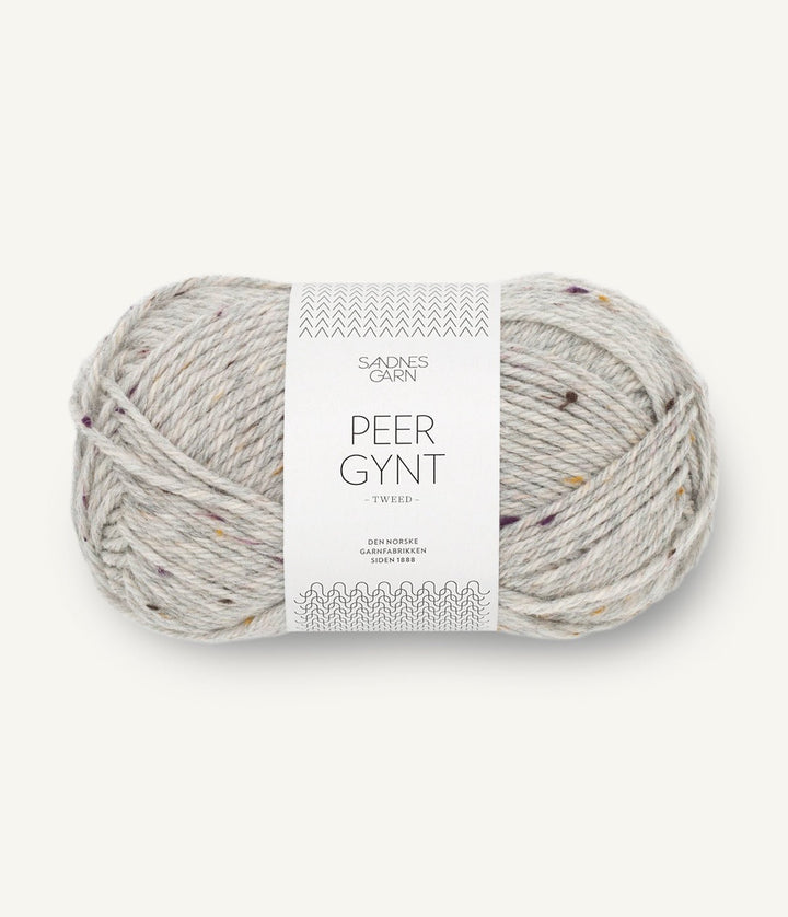 Peer Gynt - 1035 Ljus gråmelerad Lövfall Tweed - Butik Maglia
