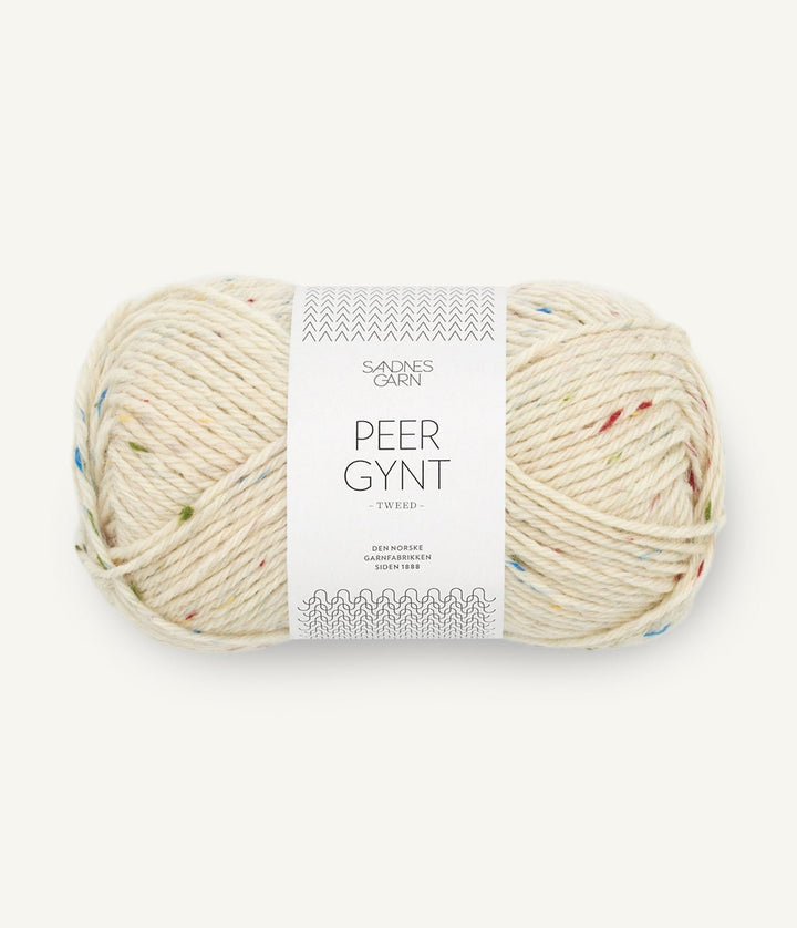 Peer Gynt - 1044 Natur med Tutti Frutti Tweed - Butik Maglia