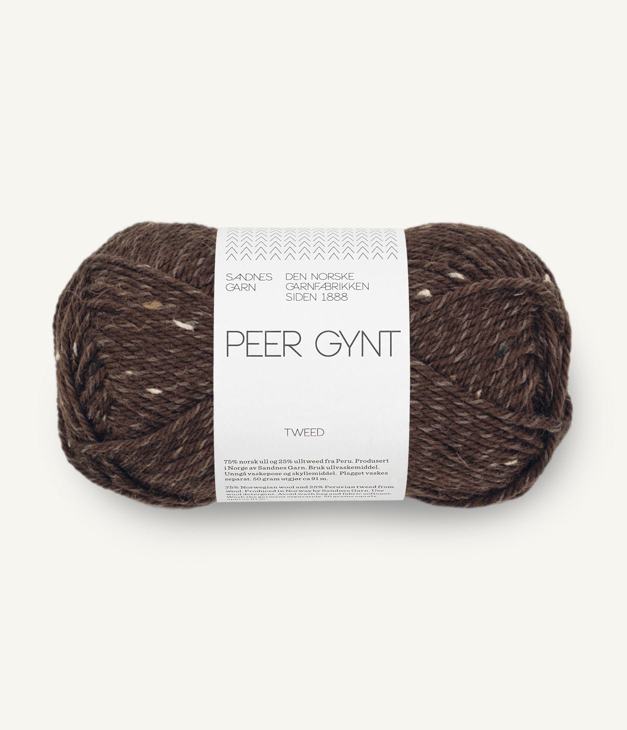 Peer Gynt - 3085 Mörk Brun /m Natur Tweed - Butik Maglia