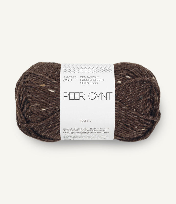 Peer Gynt - 3085 Mörk Brun /m Natur Tweed - Butik Maglia