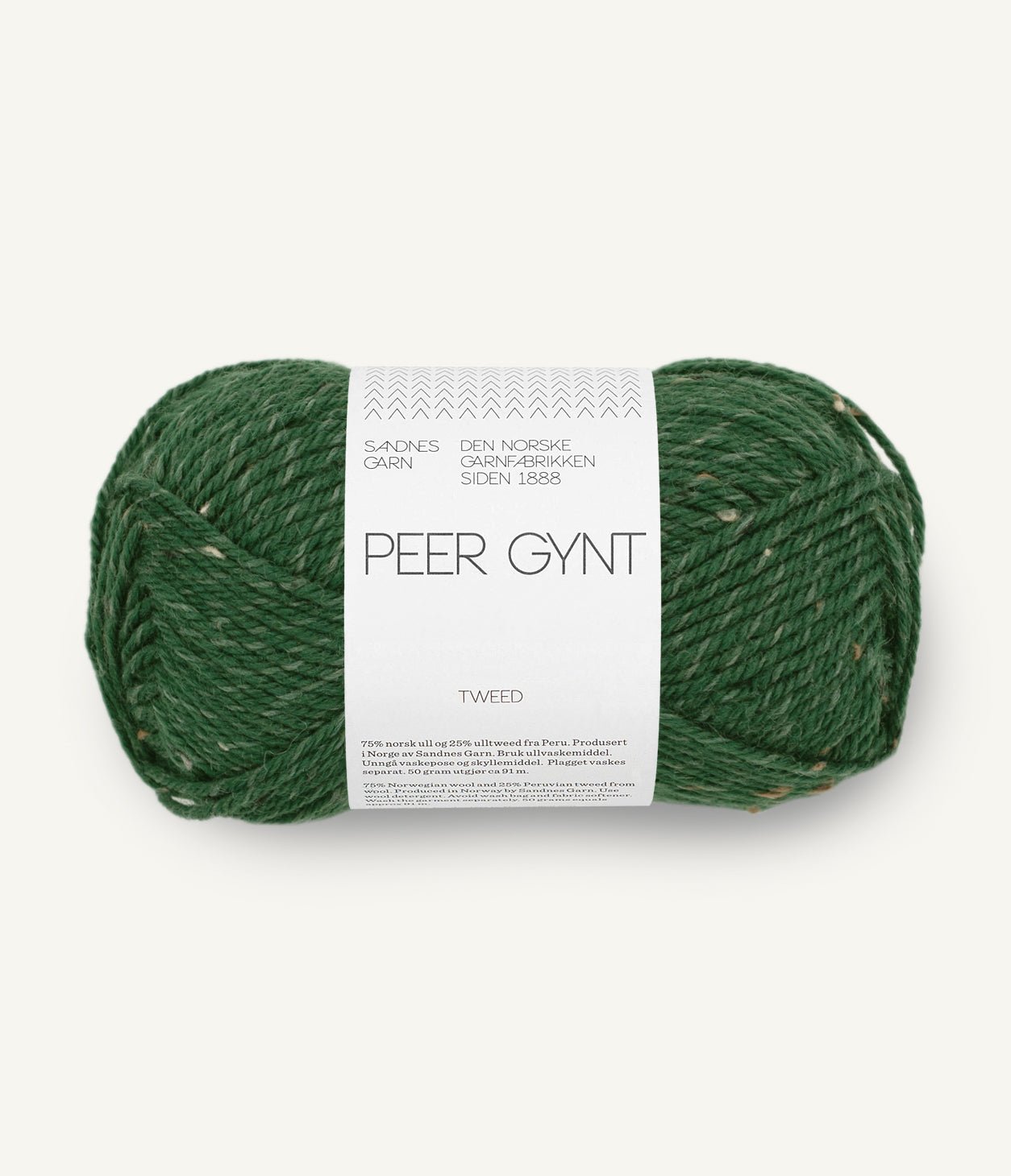 Peer Gynt - 8085 Skogsgrönt m/ Natur Tweed - Butik Maglia