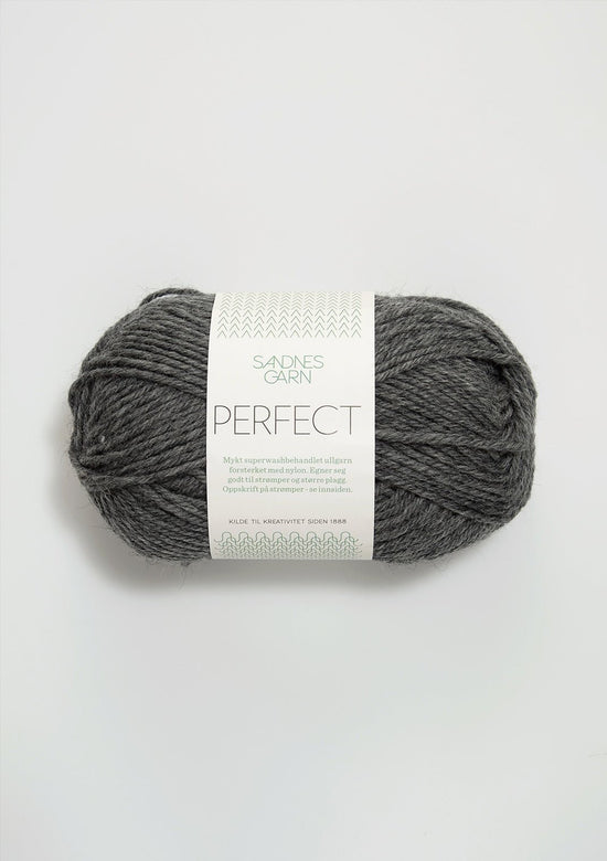 Perfect - 1053 Mörk gråmelerad - Butik Maglia