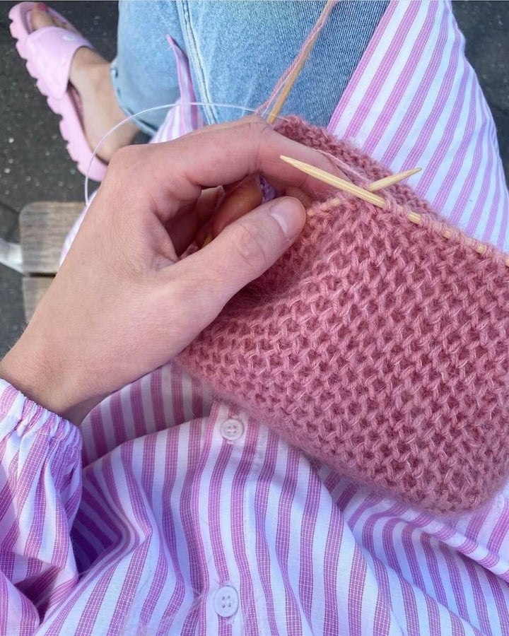 PetiteKnit Blixtlås 35 cm - Powder Pink - Butik Maglia
