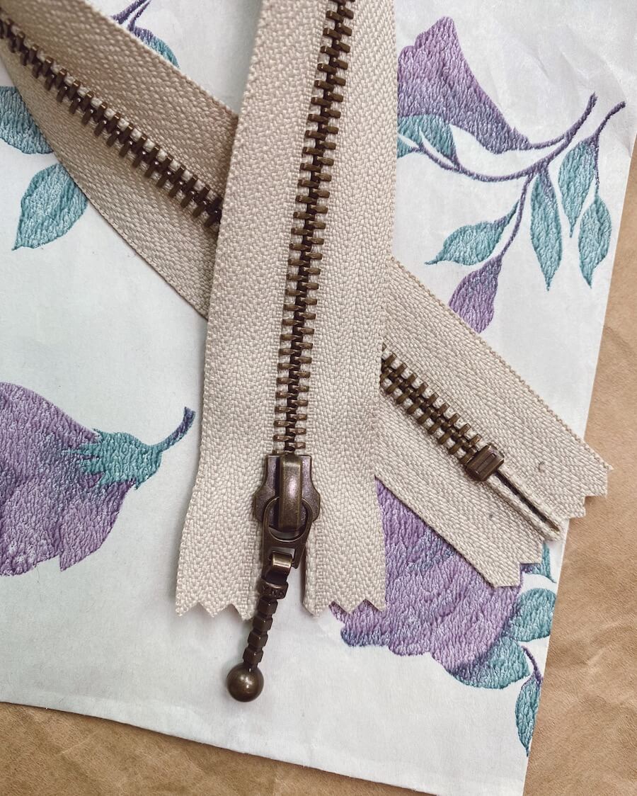 PetiteKnit Blixtlås 35 cm - Sand - Butik Maglia