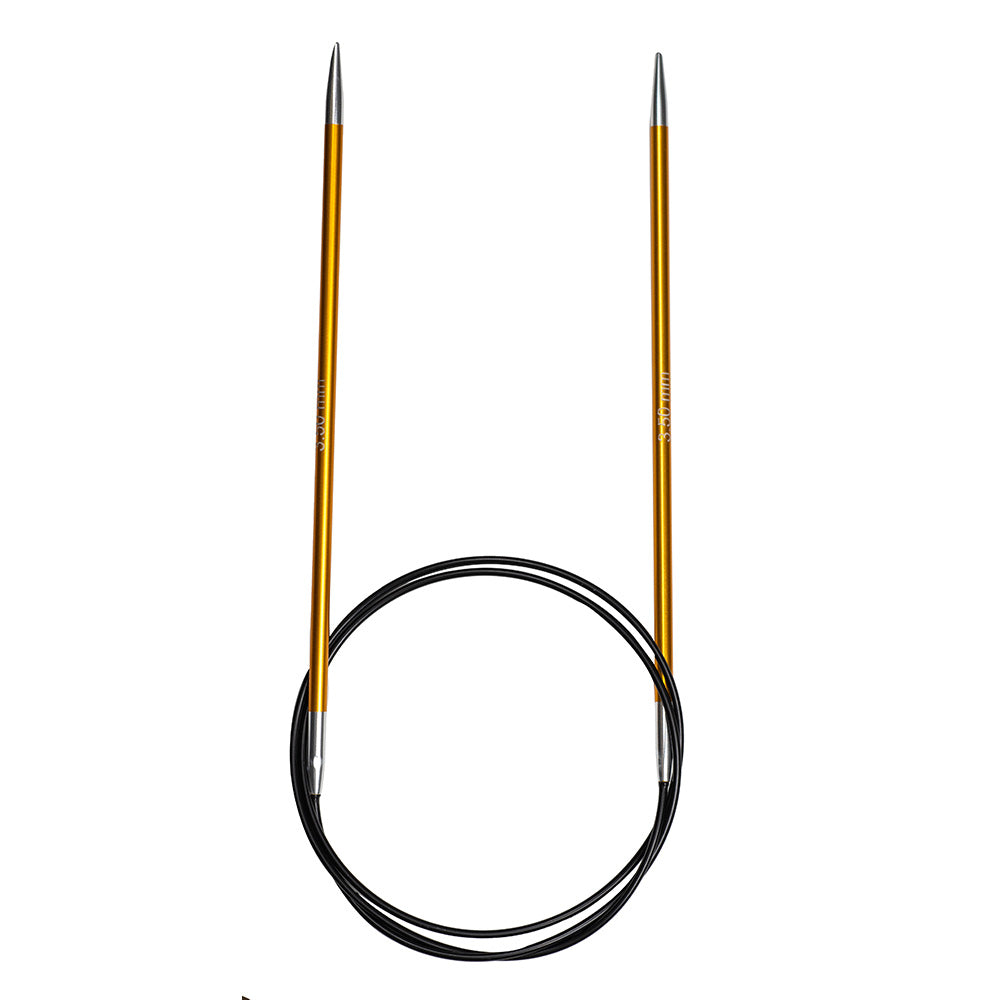 Aiguille circulaire Rainbow alu 100 cm, 5,0 mm