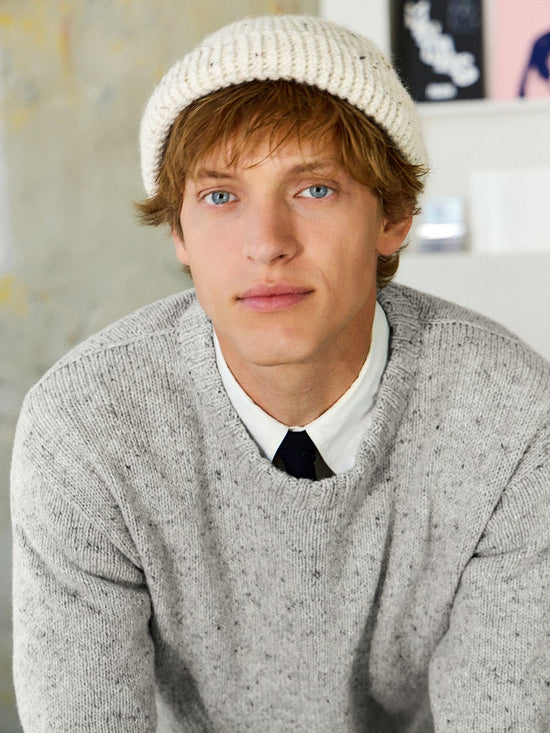 Sandnes 2412 - 8 Brendan Sweater Man Tweed - Butik Maglia