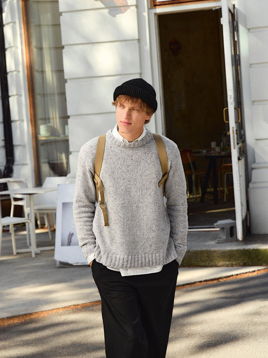 Sandnes 2412 - 8 Brendan Sweater Man Tweed - Butik Maglia