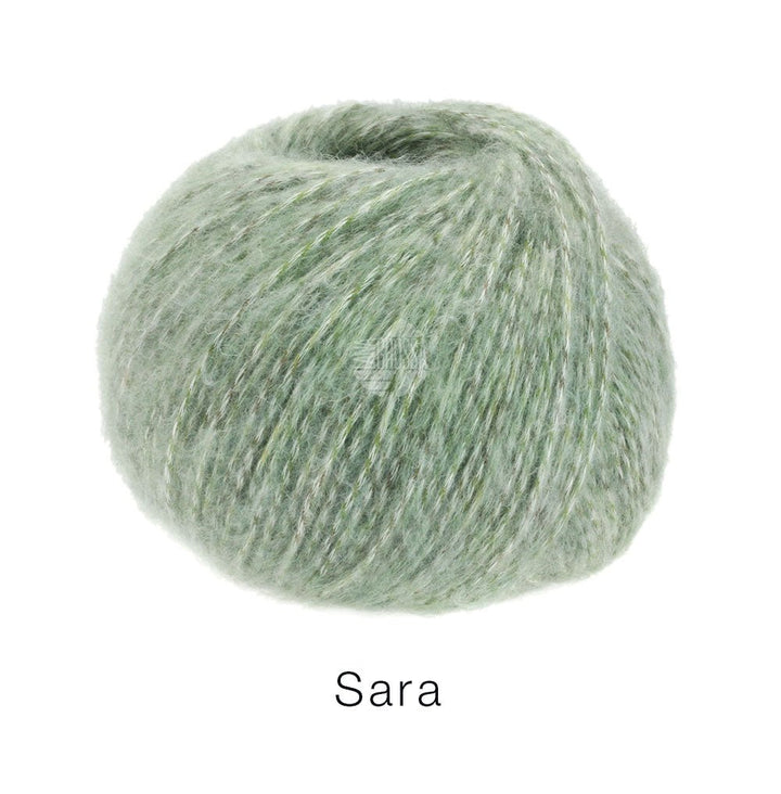 Sara - Ljus grågrön melerad - Butik Maglia