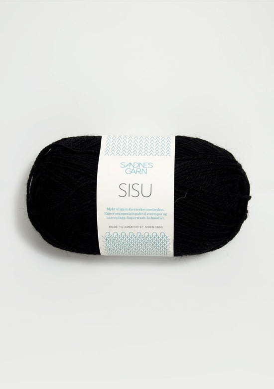 Sisu superwash - 1099 Svart - Butik Maglia