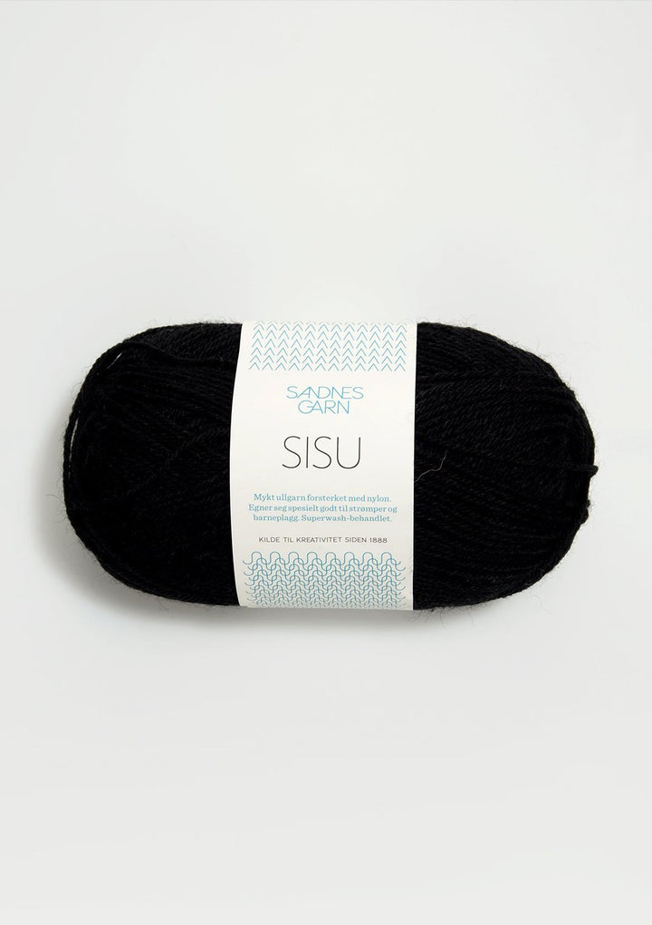Sisu superwash - 1099 Svart - Butik Maglia