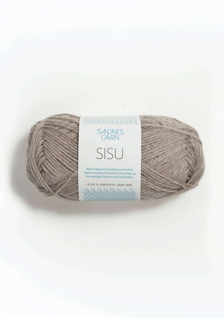 Sisu superwash - 2650 Gråbeige melerad - Butik Maglia