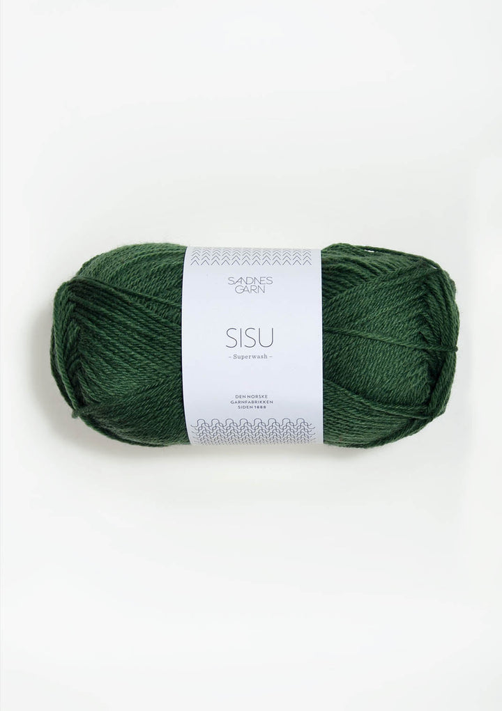 Sisu superwash - 8063 Mörkt grön - Butik Maglia