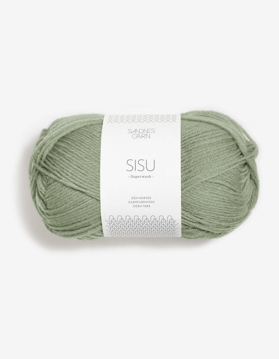 Sisu superwash - 9041 Dimmigt ljusgrön - Butik Maglia