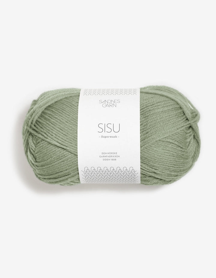 Sisu superwash - 9041 Dimmigt ljusgrön - Butik Maglia