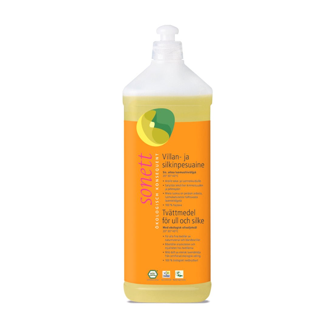 Sonett Tvättmedel för ull och silke - 1,0 l - Butik Maglia