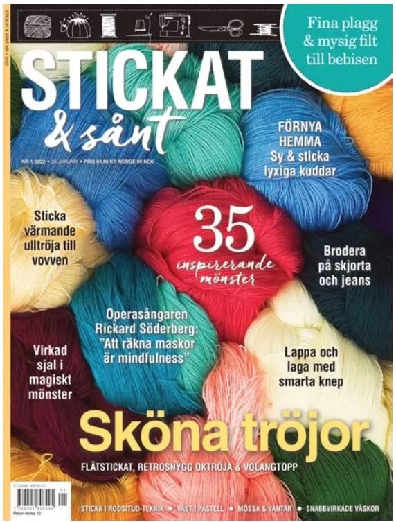 Stickat & Sånt nr 1 2022 - Butik Maglia