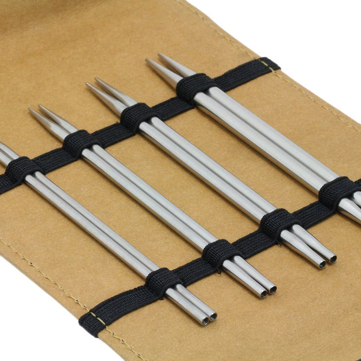 Stickset Mini KnitPro Edelstahl/Alcante - 3,0 - 5,0 mm - Butik Maglia